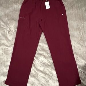 Figs Women's Burgundy Scrub Pants